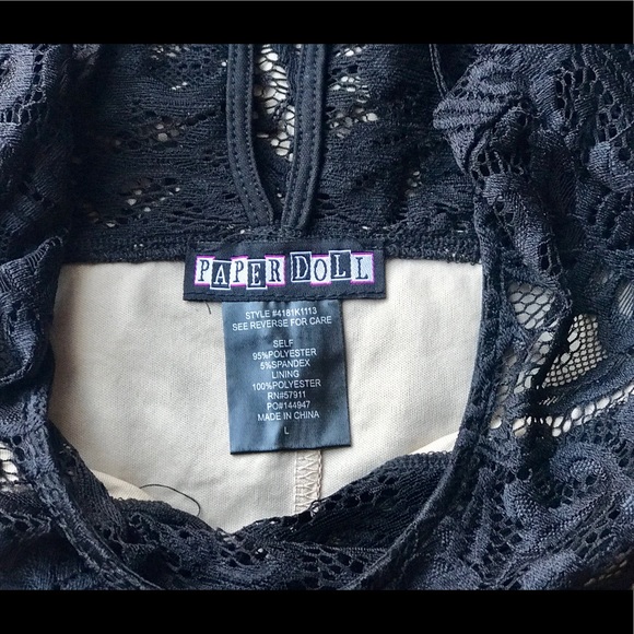 JUST FOR WRAPS Bell Sleeve Lace Mini Dress - Picture 4 of 5